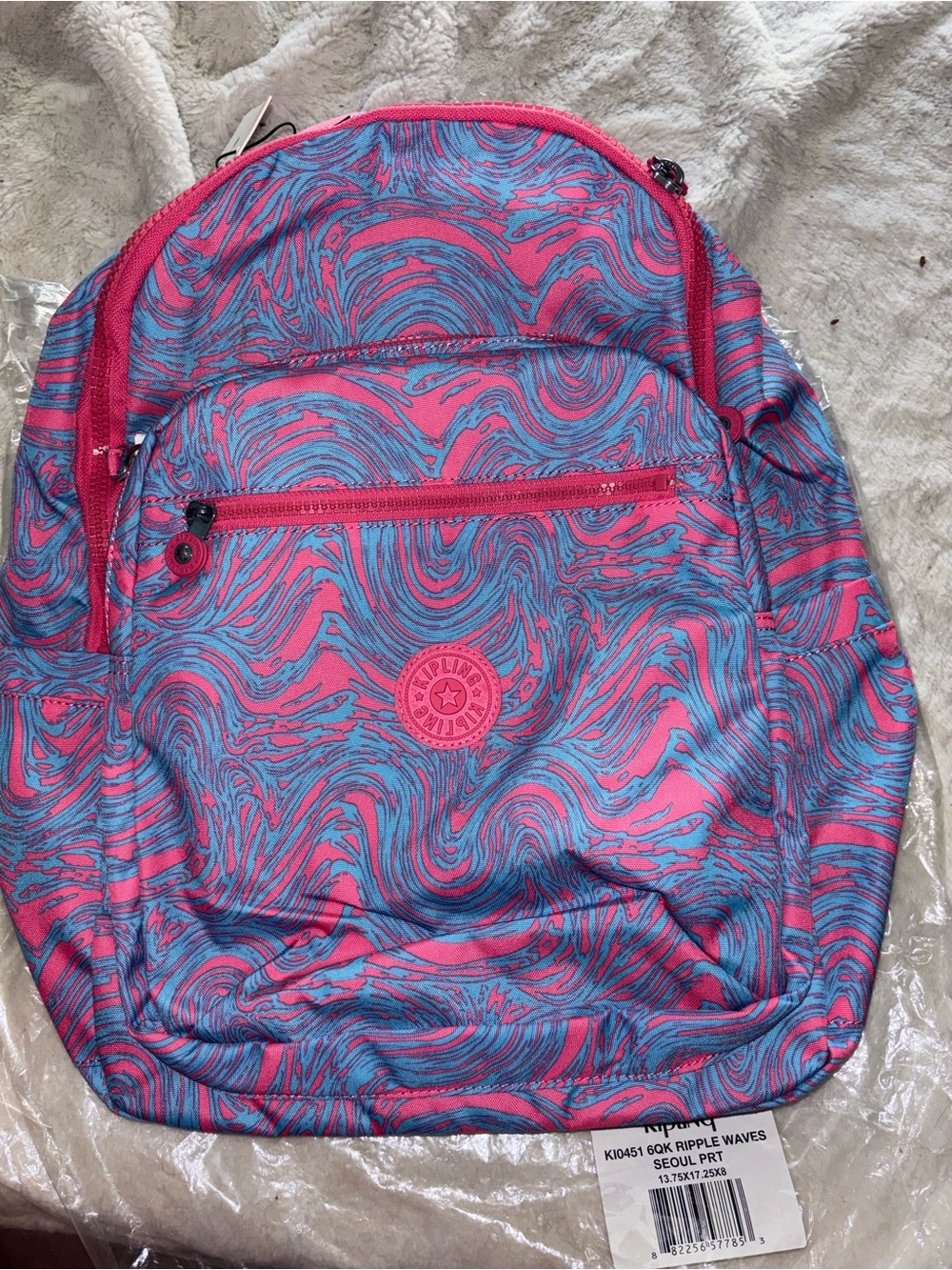 Kipling Large Seoul 15 in laptop backpack NWT